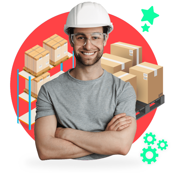 Actividades básicas de logística del almacén Kings Corner