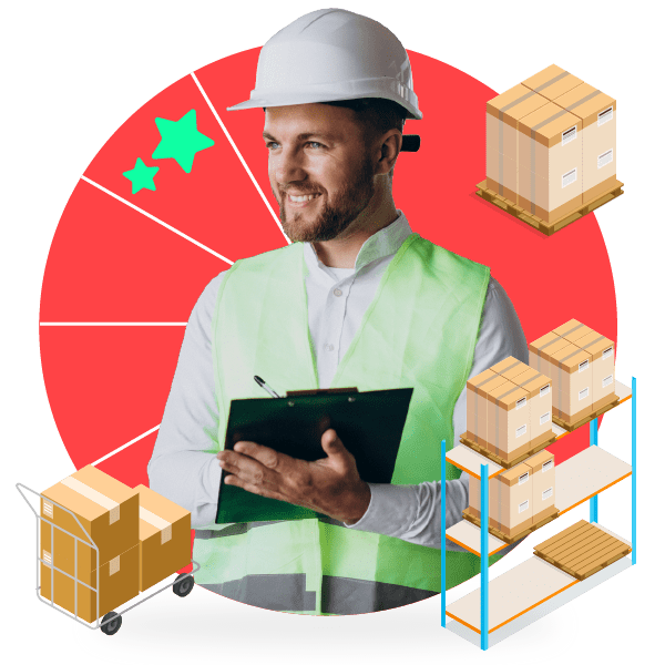 Organización del almacén Kings Corner